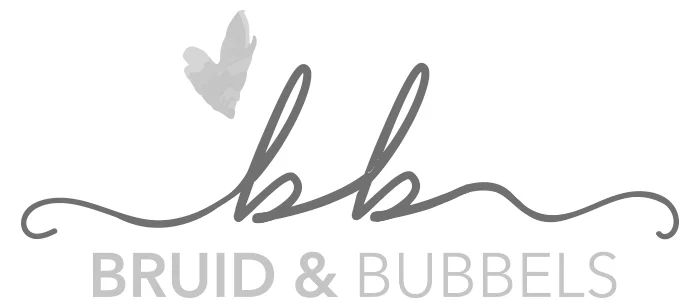 Logo van Bruidsmode bruid en bubbels in Drachten